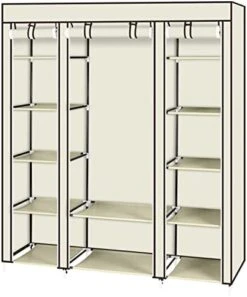 WiCCI 69" Portable Clothes Closet Wardrobe Storage Organizer With Non-Woven Fabric Quick And Easy To Assemble Extra Strong And Durable Dark Brown For Bedroom,Entrance,Living Room 25 WiCCI 69" Portable Clothes Closet Wardrobe Storage Organizer With Non-Woven Fabric Quick And Easy To Assemble Extra Strong And Durable Dark Brown For Bedroom,Entrance,Living Room -GENERIC Shop 41 mbOIbcFL. AC