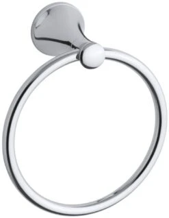 OHLER 336881 Towel Ring, Polished Chrome