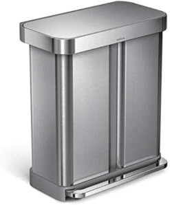 Simplehuman 45 Liter / 12 Gallon Rectangular Hands-Free Kitchen Step Trash Can With Soft-Close Lid, Brushed Stainless Steel 20 Simplehuman 45 Liter / 12 Gallon Rectangular Hands-Free Kitchen Step Trash Can With Soft-Close Lid, Brushed Stainless Steel -GENERIC Shop 410qWgoPKHL. AC