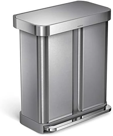 Simplehuman 45 Liter / 12 Gallon Rectangular Hands-Free Kitchen Step Trash Can With Soft-Close Lid, Brushed Stainless Steel 10 Simplehuman 45 Liter / 12 Gallon Rectangular Hands-Free Kitchen Step Trash Can With Soft-Close Lid, Brushed Stainless Steel - Image 10