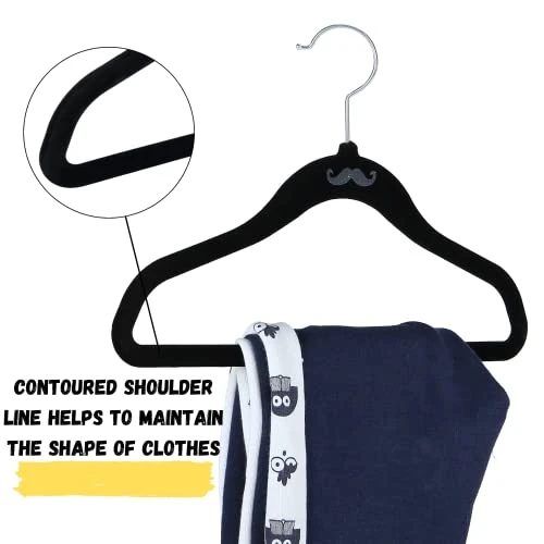 Mr. Pen- Kids Velvet Hangers, 60 Pack, Black, Baby Clothes Hangers For Closet, Baby Hangers For Closet, Velvet Baby Hangers, Kids Hangers Velvet, Baby Velvet Hanger, Baby Hangers For Nursery 5 Mr. Pen- Kids Velvet Hangers, 60 Pack, Black, Baby Clothes Hangers For Closet, Baby Hangers For Closet, Velvet Baby Hangers, Kids Hangers Velvet, Baby Velvet Hanger, Baby Hangers For Nursery - Image 5
