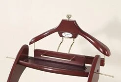 Proman Products Windsor Signature Valet Stand VL16158 With Tray, Detachable Contour Hanger, Trouser Bar, Tie Rack, 13.5" W X 16.5" D X 45" H, Dark Mahogany -GENERIC Shop 411mC1AdRCL