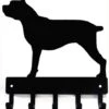 The Metal Peddler Cane Corso Dog - Key Holder For Wall - Small 6 Inch Wide - Made In USA; Home Organization; Foyer, Hallway, Office