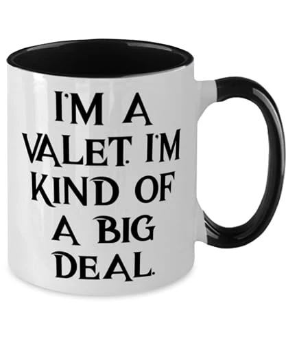 GENERIC Inspirational Valet Gifts, I'm A Valet. I'm Kind Of A Big Deal, Gag Two Tone 11oz Mug For Coworkers, Cup From Boss, Unique Valet Gifts For Men, Unique Valet Gifts For Women, Personalized Valet Gifts, 2 GENERIC Inspirational Valet Gifts, I'm A Valet. I'm Kind Of A Big Deal, Gag Two Tone 11oz Mug For Coworkers, Cup From Boss, Unique Valet Gifts For Men, Unique Valet Gifts For Women, Personalized Valet Gifts, - Image 2