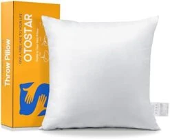 OTOSTAR Pack Of 2 Throw Pillow Inserts, 18 X 18 Square Cushion Inner Soft Fluffy Plump Stuffer Cushion Pads White Decorative Pillow Inserts -GENERIC Shop 412h9tBcAFL. AC