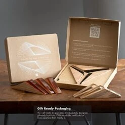 LINE+ARC The Wall Hook (Set Of 3, Amber). Solid Olive Wood & Acrylic Resin. Mid-Century Modern, Minimalist, Scandinavian, Decorative Entryway For Coat Hat Towel. Fasteners Included. 25lb Weight Limit -GENERIC Shop 412lj8y1RUL