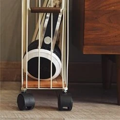 ARWANG Hampers For Laundry, Magazine Storage Basket Narrow Cabinet Floor Basket Gap Storage Rack Sundries Storage Basket Rectangle (Color : White) -GENERIC Shop 412nEAewxzL 1