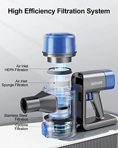 BuTure Cordless Vacuum Cleaner, 33Kpa 450W With Auto Mode Docking Station, Stick Vacuum Cleaner Handheld Wireless Household Vacuum Cleaner For Pet Hair Carpet And Hard Floor 5 BuTure Cordless Vacuum Cleaner, 33Kpa 450W With Auto Mode Docking Station, Stick Vacuum Cleaner Handheld Wireless Household Vacuum Cleaner For Pet Hair Carpet And Hard Floor - Image 5