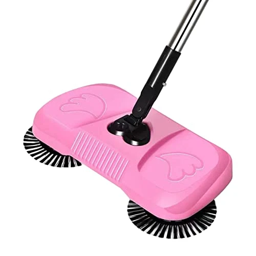 Predolo Household Sweeper Cleaner, Cleaning Tool Floor Dust Sweeper For Carpets, Pink 3 Predolo Household Sweeper Cleaner, Cleaning Tool Floor Dust Sweeper For Carpets, Pink - Image 3