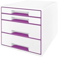 Leitz 52142036 A4"Wow" Cube 5 Drawers Filling Unit - White/Blue -GENERIC Shop 4134c tc9ZL. AC 1