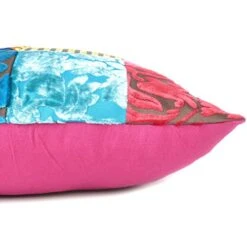 Eyes Of India Colorful Velvet Boho Throw Pillow Cover, Decorative Bohemian Cushion Case For Sofa Couch, Accent Bedroom Living Room, 16x16 Inch (40x40 Cm), Red Blue Yellow Pink -GENERIC Shop 413QxMffX4L