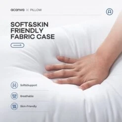 Acanva Premium Throw Pillow Inserts With Microfiber Filled, Lumbar Support Decorative Stuffer For Sofa Bed Couch & Chairs, 16x26, 2 Count, White -GENERIC Shop 413gU9v5B6L