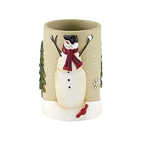 Avanti Linens - Waste Basket, Decorative Trash Can, Holiday Inspired Bathroom Decor (Snowmen Gathering Collection) 9 Avanti Linens - Waste Basket, Decorative Trash Can, Holiday Inspired Bathroom Decor (Snowmen Gathering Collection) - Image 9