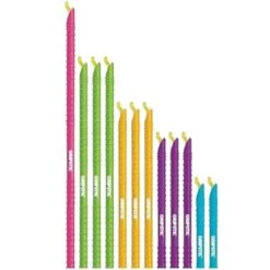 GRIPSTIC Bag Sealer - The Word's Best Reusable Chip Clips, Bag Clips. Patented. Airtight & Waterproof Seal On Food Storage Bags, Kids Snacks & More. Near Zero Waste. 12ct Variety Pack