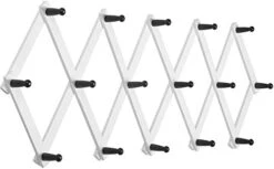 SKOLOO Accordion Wall Hanger, Modern Expandable Coat Rack Wall Mounted, Solid Wooden Wall Hat Rack, 14 Peg, Walnut -GENERIC Shop 415ZsIsg5L. AC