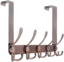 WEBI Over The Door Hook Door Hanger Hook Rack With 5 Tri Hooks For Hanging Coats, Over The Door Towel Rack Towel Hanger Door Coat Hanger Over Door Coat Rack For Bathroom,Behind Back Of Door,White -GENERIC Shop 415tgMO03nL. AC