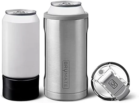 BrüMate Hopsulator Trio 3-in-1 Insulated Can Cooler For 12oz / 16oz Cans + 100% Leak Proof Tumbler With Lid | Can Coozie Insulated For Beer, Soda, And Energy Drinks (Matte Gray) 15 BrüMate Hopsulator Trio 3-in-1 Insulated Can Cooler For 12oz / 16oz Cans + 100% Leak Proof Tumbler With Lid | Can Coozie Insulated For Beer, Soda, And Energy Drinks (Matte Gray) - Image 15