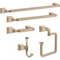 Elta Faucet 75124-CZ Dryden Wall Mounted 24" Towel Bar In Champagne Bronze, Bath Accessories, Bathroom Accessories -GENERIC Shop 416BaDSTmSL 2