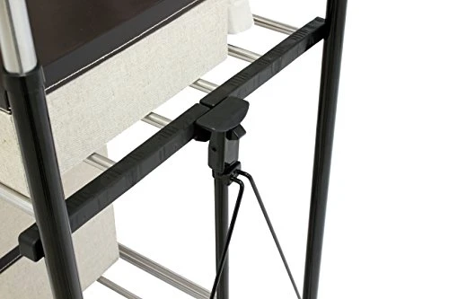 GreenWay GRGR200 Stainless Steel Collapsible Double-Bar Garment Rack 4 GreenWay GRGR200 Stainless Steel Collapsible Double-Bar Garment Rack - Image 4