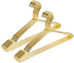 Better To U 17 Inch Gold Metal Hanger Adult Clothes 20 Pack, 4.0mm Heavy Duty Shirt Blouse Hanger For Coat Suit Bridal Boutique, Space Saving Slim Wire Hanger For Camisole Trousers Wedding Dress -GENERIC Shop 417xLu74wOL. AC 2