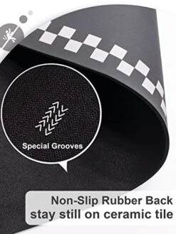 Super Absorbent Bathroom Bath Mat Quick Dry Floor Mat, Diatomaceous Earth Mat, Non Slip Thin Bathroom Rugs, Water Absorbent, Rubber Backed, Washable (16 X 24 Inch, Smoky Grey) -GENERIC Shop 419Ga3JDc2L