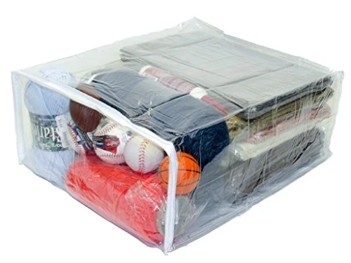 Oreh Homewares 5-Pack 15” X 18” X 7” Heavy Duty Vinyl Zippered (Clear) Large Storage Bags For Sweaters, Blankets, Throws, Pillows, Quits (8.2 Gallon) 1 Oreh Homewares 5-Pack 15” X 18” X 7” Heavy Duty Vinyl Zippered (Clear) Large Storage Bags For Sweaters, Blankets, Throws, Pillows, Quits (8.2 Gallon)