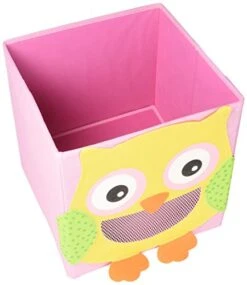 Foldable Storage Bin Containers - Collapsible Cube Bins With See Through Mouth! - Great Non Plastic Box Cubes For Kids, Toys, Nursery, Wall Organizer, Décor, Etc. - Safe, Stain-resistant, Fun! -GENERIC Shop 41AAV15SPXL 1