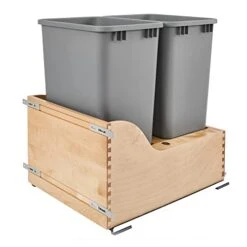 Rev-A-Shelf 4WCSC-1835DM-2 Double 35 Quart Pull-Out Kitchen Cabinet Waste Containers Trash Cans Bins With Blumotion Soft-Close Slides & 135lb Capacity 14 Rev-A-Shelf 4WCSC-1835DM-2 Double 35 Quart Pull-Out Kitchen Cabinet Waste Containers Trash Cans Bins With Blumotion Soft-Close Slides & 135lb Capacity -GENERIC Shop 41ABx4y7hIL