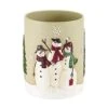 Avanti Linens - Waste Basket, Decorative Trash Can, Holiday Inspired Bathroom Decor (Snowmen Gathering Collection)
