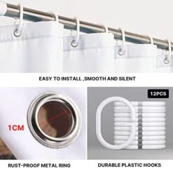 Monster Jam Truck Shower Curtain Kids Bathroom Decor Boys Room Monster Truck Shower Curtain Set 72" Wx72" L With 12 Hooks, Cartoon Car Waterproof Polyester Fabric Bath Curtain Restroom Accessories -GENERIC Shop 41AYcHGviCL