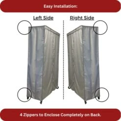 Formosa Covers | The Original Storage Shelving Unit Cover, Keep Garage, Closet, Medical Office, Kitchen, Yard Neat | Wire Steel Metal Shelf Accessories Fits Racks 48" W X 24 D X 72H (Cover Only Grey) -GENERIC Shop 41AuQXsdriL