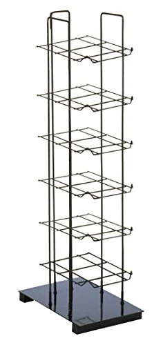 SSWBasics Black Countertop Hat Rack (Holds Up To 36 Caps Vertically)