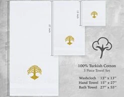 - Luxury Embroidered Turkish Cotton 3 Piece Towel Set - 1 Bath Towel, 1 Hand Towel, 1 Washcloth For Bathroom, College Dorm, Kitchen, Shower, Pool, Hotel, Gym & Spa 10 - Luxury Embroidered Turkish Cotton 3 Piece Towel Set - 1 Bath Towel, 1 Hand Towel, 1 Washcloth For Bathroom, College Dorm, Kitchen, Shower, Pool, Hotel, Gym & Spa -GENERIC Shop 41BoZVbNaEL