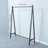 OLDRAINBOW Urban Iron Clothing Racks 59in,Commercial Clothes Racks For Hanging Clothes,Modern Metal Garment Rack,Retail Display Rack Standing Clothes Rack(Black)