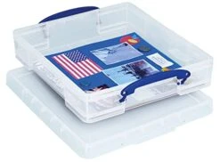 Really Useful Plastic Storage Box 7 Litre Clear,40Lx35Wx8.5D CM