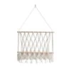 Pyy96 Handwoven Tapestry, Cotton Rope Hanging Basket Home Homestay Decoration Wall Decoration Book Magazine Storage Net Pocket