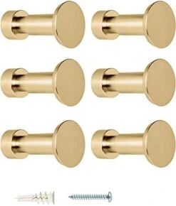 Piffny Robe & Towel Hook, 6 Pack Heavy Duty Stainless Steel Outdoor Wall Hooks For Hanging Towel, Coat, Backpack, Keys, Etc (Modern Industrial) -GENERIC Shop 41Cu1vVy8L. AC