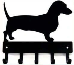 The Metal Peddler Dachshund Dog - Key Holder For Wall - Small 6x5 Inch With 5 Hooks - Made In USA; Dog Lover Gifts; Home Décor -GENERIC Shop 41CuOaM weL. AC 1