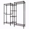 Soywey Heavy Duty Wire Garment Rack, Clothing Rack Clothes Rack For Hanging Clothes Metal Free Standing Clothes Rack Wire Metal Clothing Rack Closet（Black）