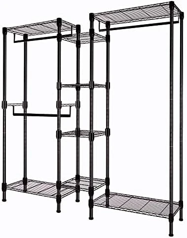 Soywey Heavy Duty Wire Garment Rack, Clothing Rack Clothes Rack For Hanging Clothes Metal Free Standing Clothes Rack Wire Metal Clothing Rack Closet(Black) 8 Soywey Heavy Duty Wire Garment Rack, Clothing Rack Clothes Rack For Hanging Clothes Metal Free Standing Clothes Rack Wire Metal Clothing Rack Closet(Black) - Image 8