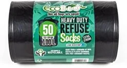Eco Bag 50 Heavy Duty Refuse Sacks, Black, 1x -GENERIC Shop 41DILVkgL. AC