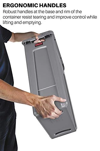 Rubbermaid Slim Jim Trash Can Waste Bin With Venting Channels, Blue Recycling For Kitchen/Office/Workspace, Pack Of 4 3 Rubbermaid Slim Jim Trash Can Waste Bin With Venting Channels, Blue Recycling For Kitchen/Office/Workspace, Pack Of 4 - Image 3