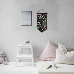 Artenny 3PCS Enamel Pin Wall Display Holder Canvas Banner, Hanging Brooch Storage Case, Earrings Lapel Pin Collection Organizer With Hooks (A) 10 Artenny 3PCS Enamel Pin Wall Display Holder Canvas Banner, Hanging Brooch Storage Case, Earrings Lapel Pin Collection Organizer With Hooks (A) -GENERIC Shop 41Ddf6EuYgL