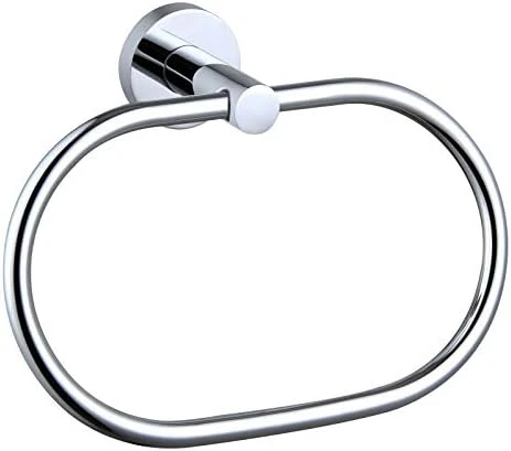Wivel Towel Ring Black & Gold, Angle Simple Stainless Steel Hand Towel Rack, Bathroom Towel Holder For Wall 10 Wivel Towel Ring Black & Gold, Angle Simple Stainless Steel Hand Towel Rack, Bathroom Towel Holder For Wall - Image 10