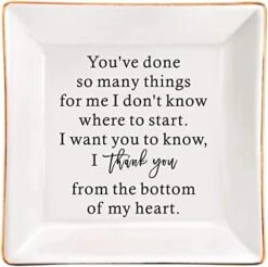 XJF To My Daughter Gift From Mother, Daughter Ceramic Jewelry Trinket Dish, Birthday, Graduation, Christmas, Gift For Daughter From Mother -GENERIC Shop 41Dr6sjXEEL. AC