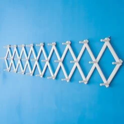 SKOLOO Accordion Wall Hanger, Modern Expandable Coat Rack Wall Mounted, Solid Wooden Wall Hat Rack, 14 Peg, Walnut -GENERIC Shop 41EIb0cS61L. AC