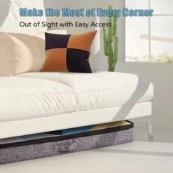 TidyCorner 2-Pack Under Bed Storage Containers, 4.5 Inches Tall Low Profile Underbed Clothes Storage Organizer Bin With Sturdy Sidewalls/Bottom, Under The Bed Storage Bags 2 Storage Thin Bins -GENERIC Shop 41Eay0UEROL