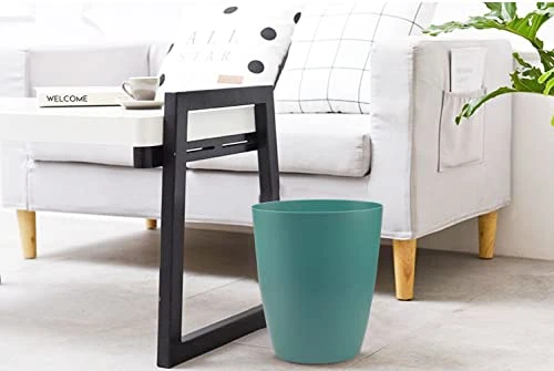 Gereen 2 Gallon Small Trash Can,Oval Small Trash Bin Wastebasket For Bathroom Bedroom Kitchen Countertop Under Sink (2 Pack, Blue+Green) 4 Gereen 2 Gallon Small Trash Can,Oval Small Trash Bin Wastebasket For Bathroom Bedroom Kitchen Countertop Under Sink (2 Pack, Blue+Green) - Image 4