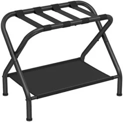SONGMICS Luggage Racks, Set Of 2, Suitcase Stand With Fabric Storage Shelf, For Guest Room, Bedroom, Hotel, Foldable Steel Frame, Holds Up To 110 Lb, 27.2 X 15 X 20.5 Inches, Black URLR002B02 20 SONGMICS Luggage Racks, Set Of 2, Suitcase Stand With Fabric Storage Shelf, For Guest Room, Bedroom, Hotel, Foldable Steel Frame, Holds Up To 110 Lb, 27.2 X 15 X 20.5 Inches, Black URLR002B02 -GENERIC Shop 41EkGtVyJUL. AC