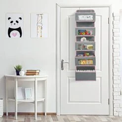Vercord Door Hanging Organizer Storage Wall Mount Organization Foldable Hanging Shelves Kids Toy 5 Pocket 4 Clear Window With Metal Hook Grey 12 Vercord Door Hanging Organizer Storage Wall Mount Organization Foldable Hanging Shelves Kids Toy 5 Pocket 4 Clear Window With Metal Hook Grey -GENERIC Shop 41EylrNCqyL